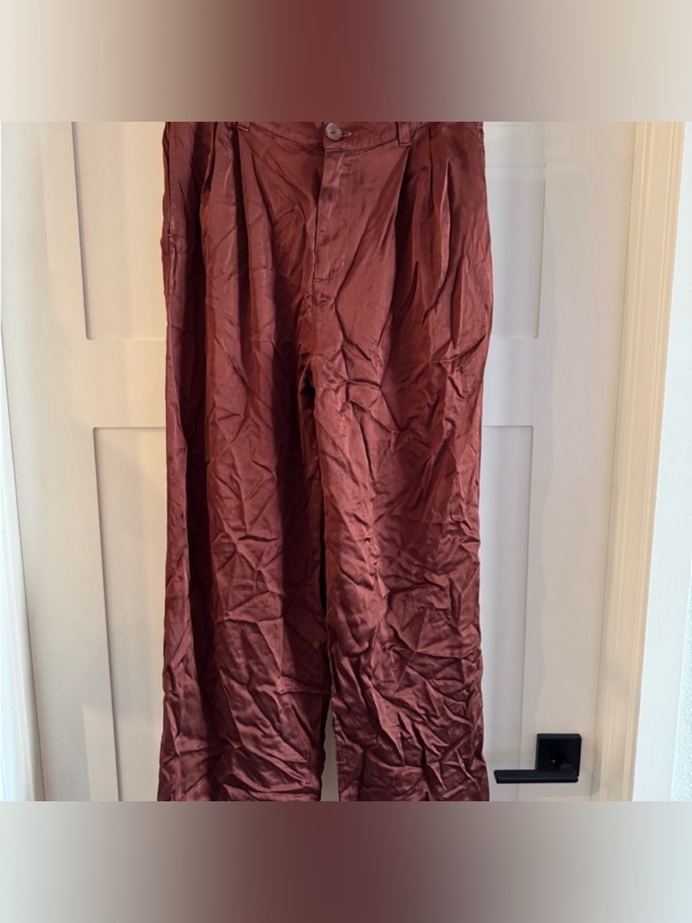 Bella Dahl Brown Wide-Leg Dress Pants Women’s 27 | High Rise Flowing Trousers
